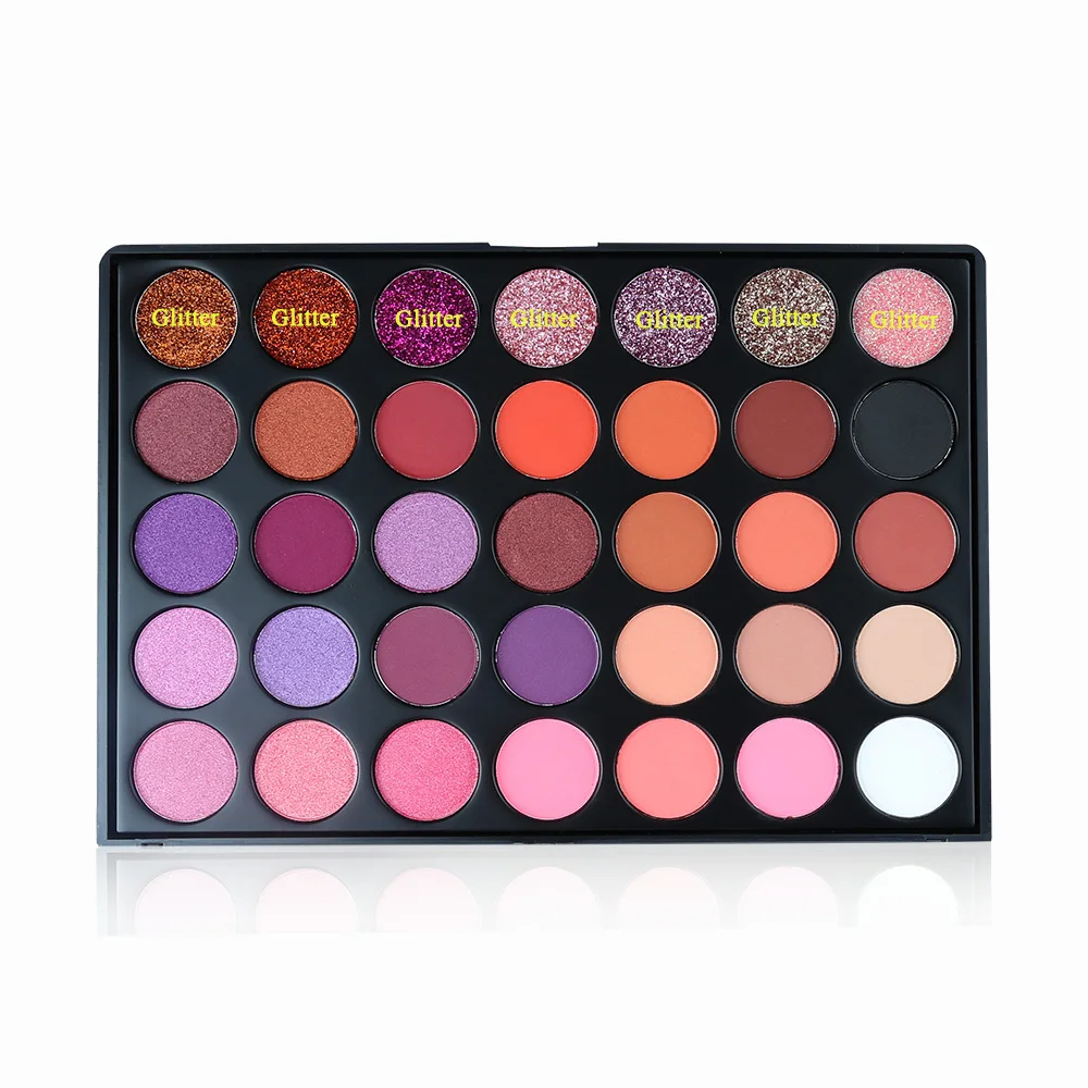 Maquillaje High Pigment Eye Shadow makeup private label custom 35 Color Custom Logo Eye shadow Palette