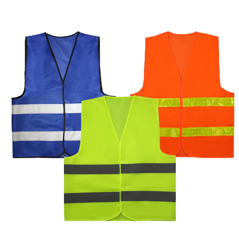 OEM Cheap High Visibility Reflective Safety Vest Construction Safety Jacket Road Riding  Work Safety Security Reflective Vest
