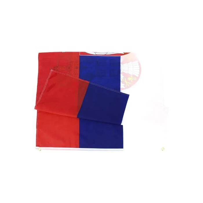 Factory Price 3x5 ft Serbia Country Flag Serbian Flag Printed Brass Grommets National Flag