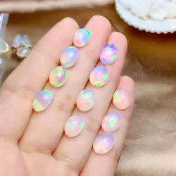 Wholesale Natural Opal Bare Stone Jewelry Ring with Fire Color Opal Oval 3 * 5-9 * 11MM VVS