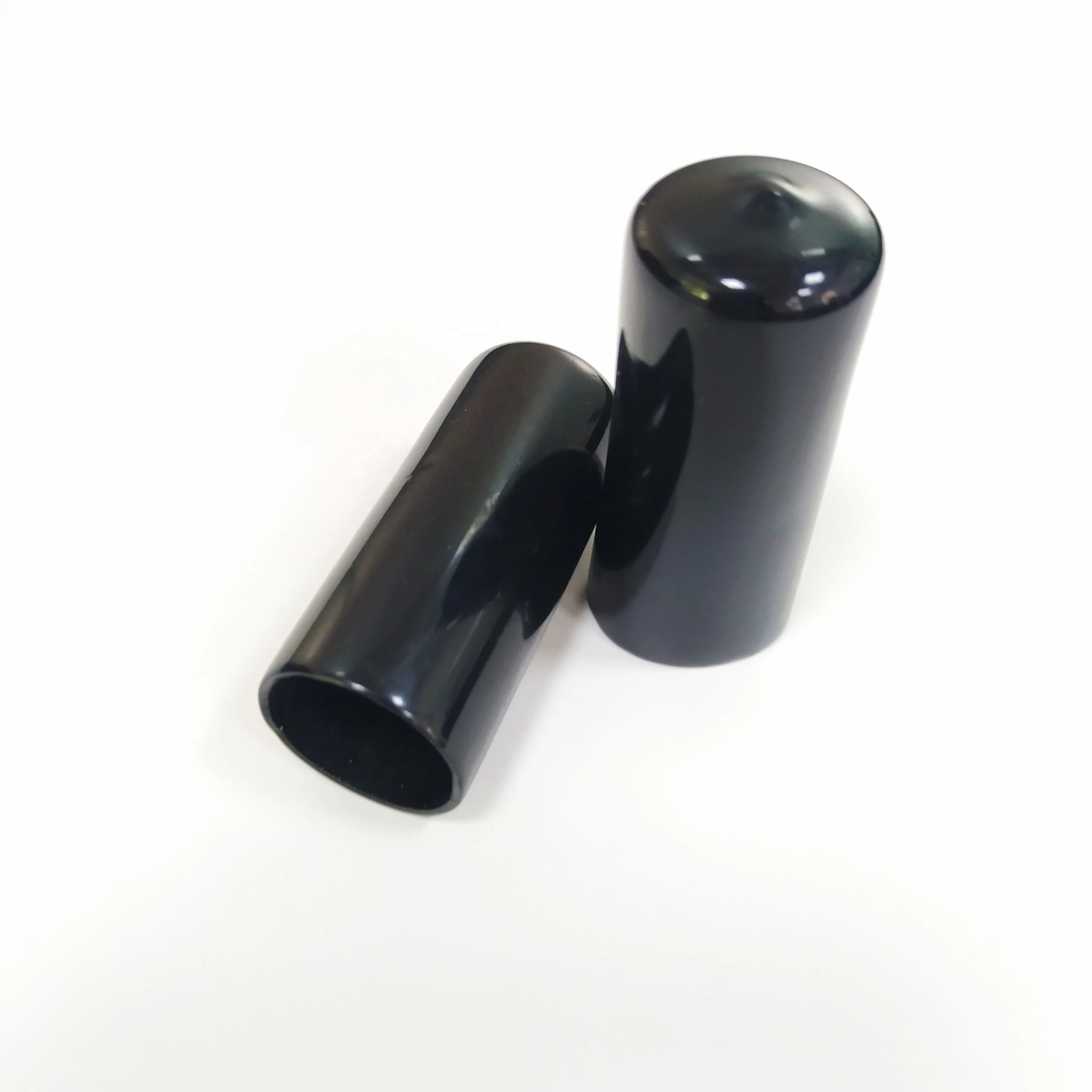 Free sample thread dust-proof black round square soft end cap cable pipe end caps pvc end cap