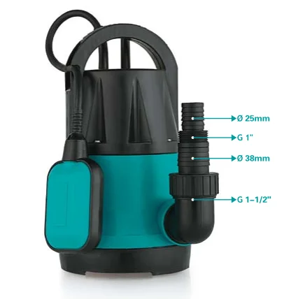 Multi-Size Outlet Submersible Water Pump high flow electric water pump for home use