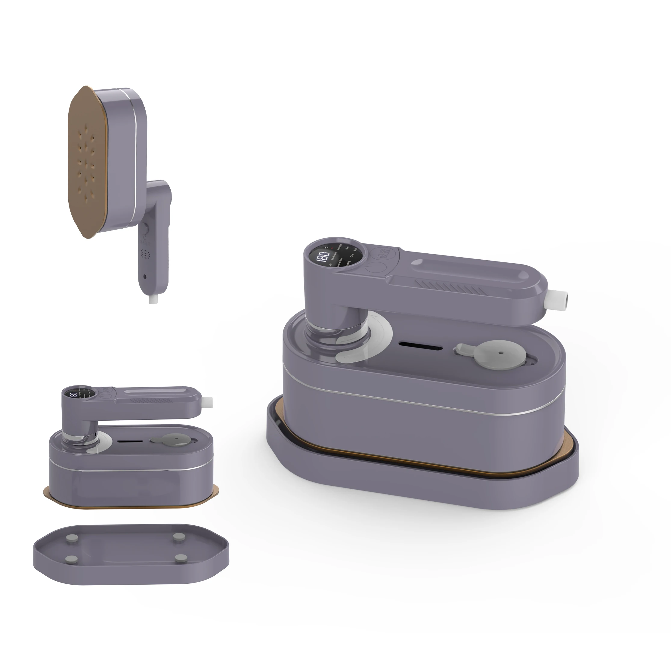 Mini Foldable Electric Travel Steam Irons with Booster Heating System Ironing Ventilation High-Temperature Ironing Board