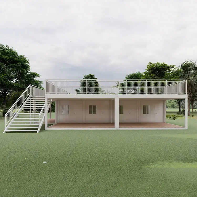 DXH wholesale custom cheap ready prefabricated flat pack houses container prefab home villa with full bathrooms for germany