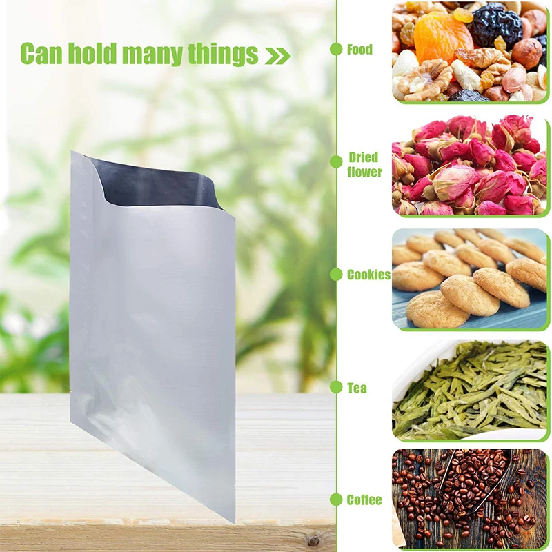 Customizable mylar bags Three side sealing Aluminum Foil Bag vacuum sealed for Food Packaging