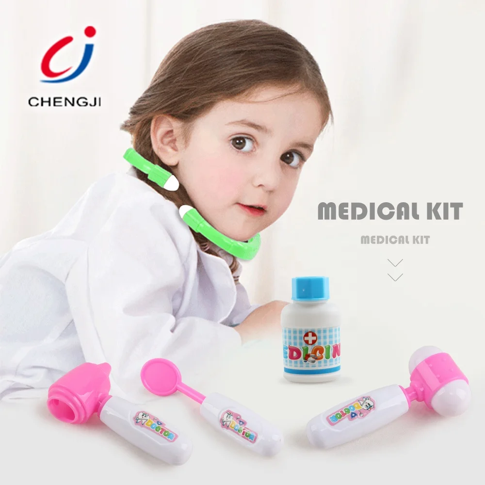 Children educational pretend play plastic doctor play set toy hospital
