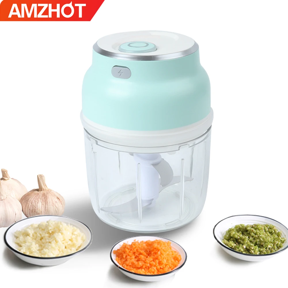 B97-0058 автоматический мини-измельчитель для пищевых продуктов быстрый блендер мясорубка usb беспроводной Электрический мини-Измельчитель чеснока