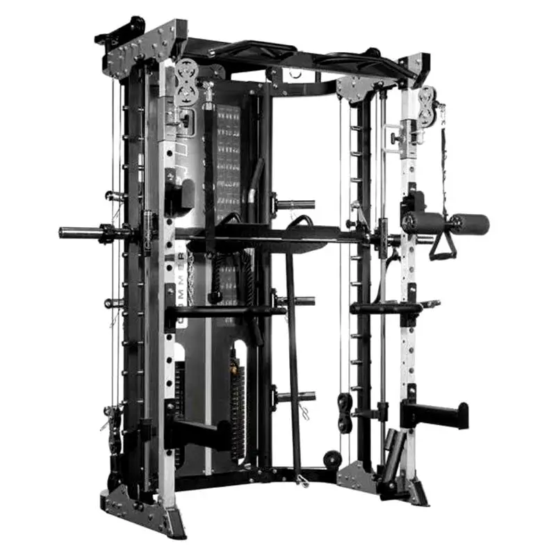 Multi-Functional Power Squat Rack and Smith Machine Home Gym Equipment for Workout Training Shoulder Chest Leg Press Fitness