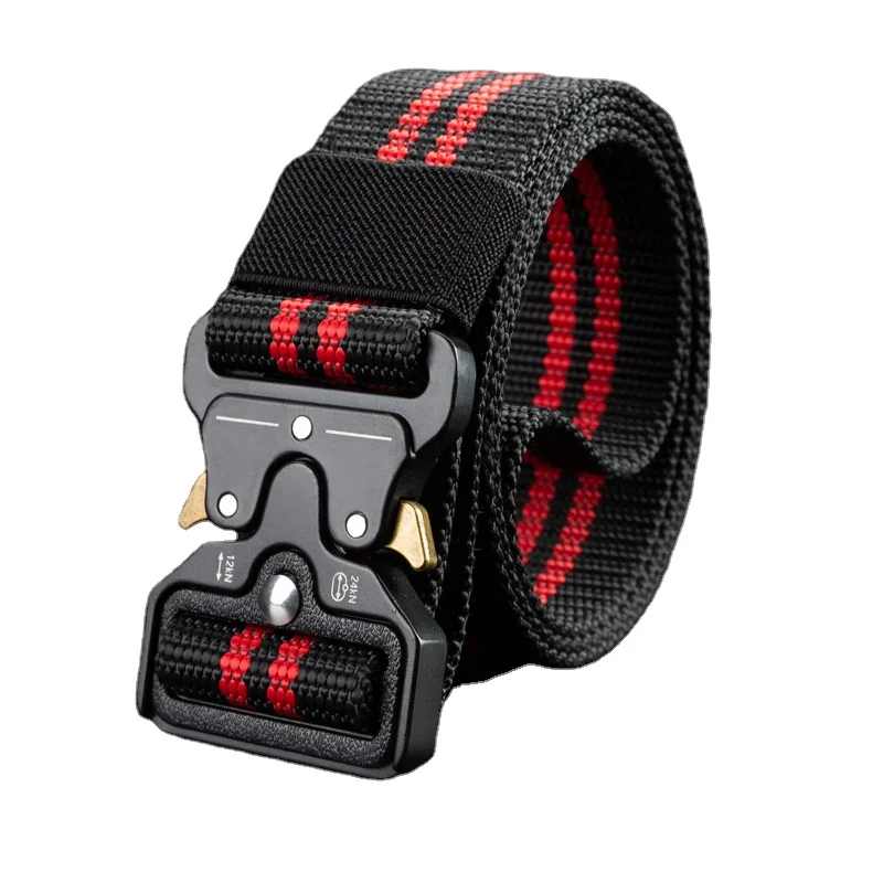 Custom Adjustable Police Man Combat Duty Outdoor Nylon Webbing Army Military Tactical Belt