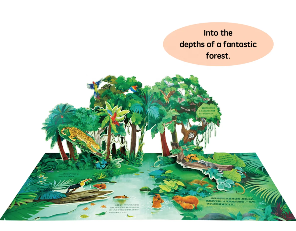 ODM copyrights owned Amazing Life hardcover pop up children story pop-up 3d book