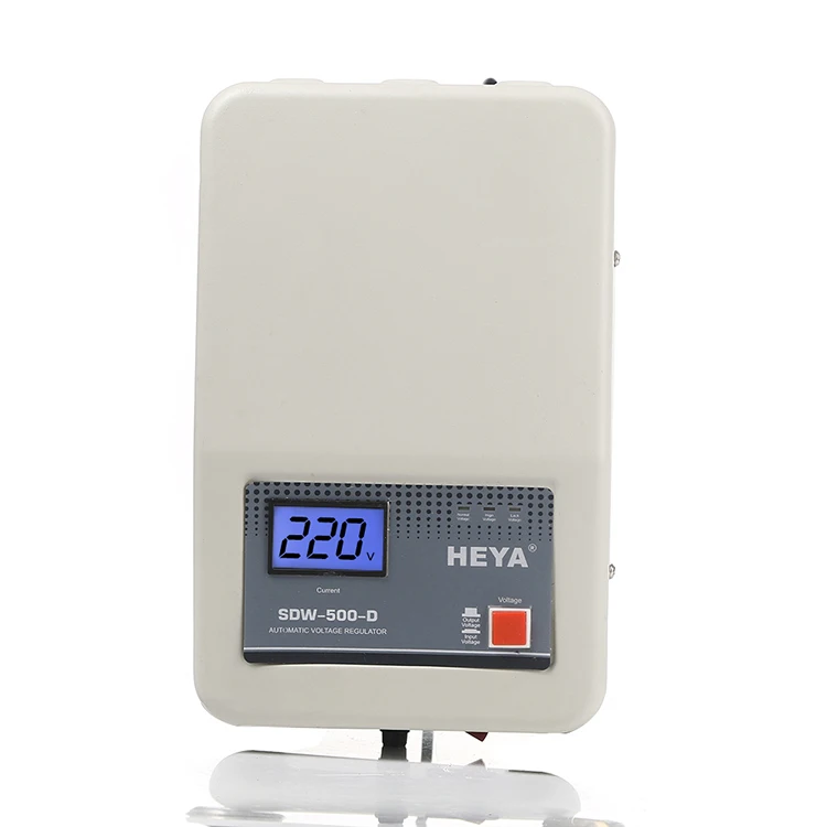 Servo Voltage Stabilizer 500VA AVR LCD Display Copper Wall Mounted AC Automatic Voltage Regulators Stabilizers AVR