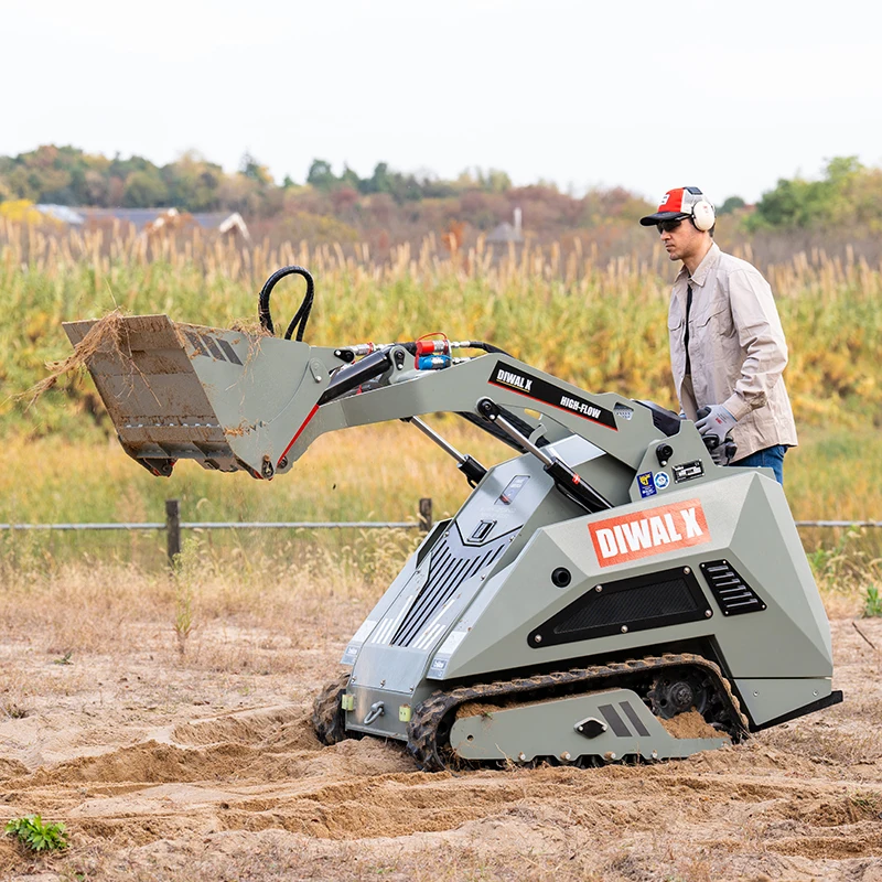 Boleo Euro 5 Chinese Mini Skid Steer Loader Attachments Price Compact Track Loader For Sale