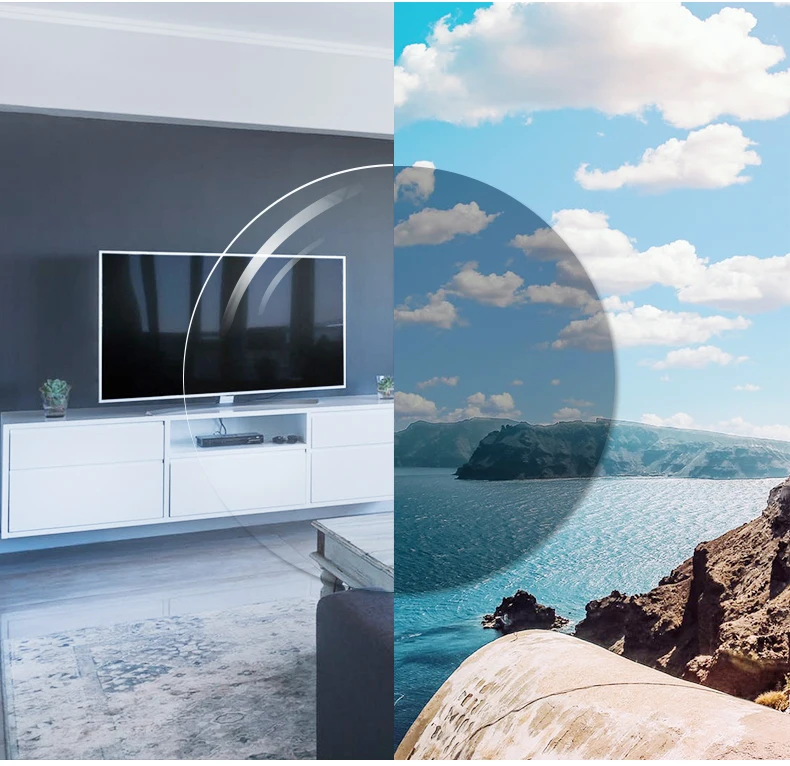 Photochromic Lens 1.591 Poly carbonate Photo Grey Single Vision Multicoating Super Tough optical lenses