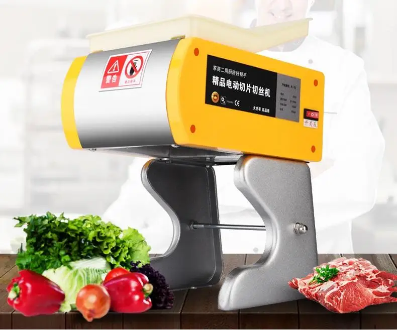 Stainless Steel Butchery Fresh Meat Cube Cutter Slicer Meat Cutting Machine Fully Automatic Electric Commercial Meat Slicer