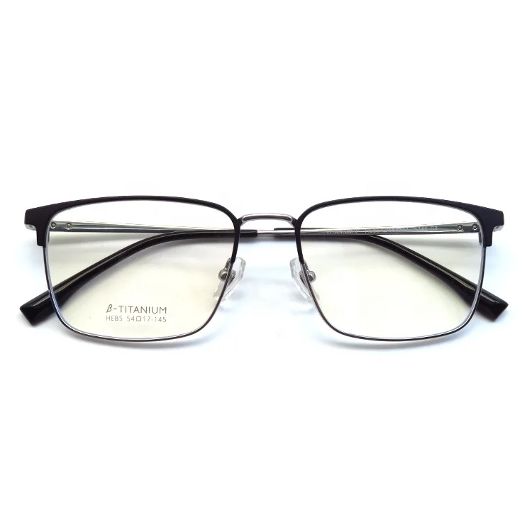 Square Titanium Glasses Frame Japan Computer Protection Glasses