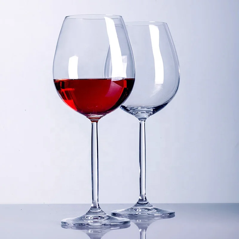 Hot Selling Glass Wine Goblet Customized Long Stem Wine Glass Burgundy Wine Glass Brandy  Set Home Crystal for Wedding