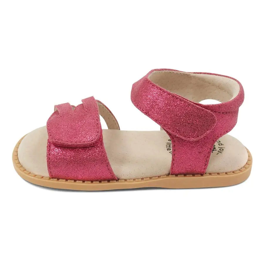 Livie And Luca Quality Mary Jane Barefoot Flat Breathable Leather Princess Dress Casual Cute Print Slipper Gold Sandal 2022