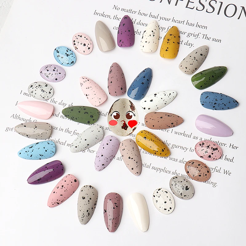 HS 8ml Nail Salon Quail Egg Gel Nail Polish Custom Logo Long Lasting Eggshell Gel Polish