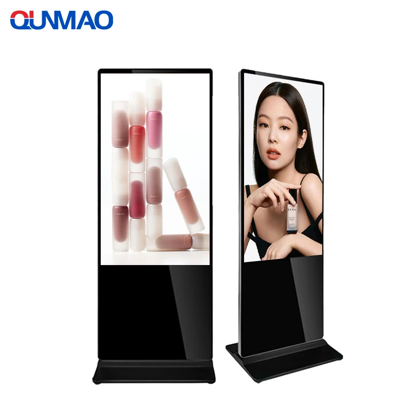 Qunmao Brand New OEM ODM Lcd Portable Indoor Scrolling Machine Commercial Poster Floor Standing Advertising Display for Malaysia