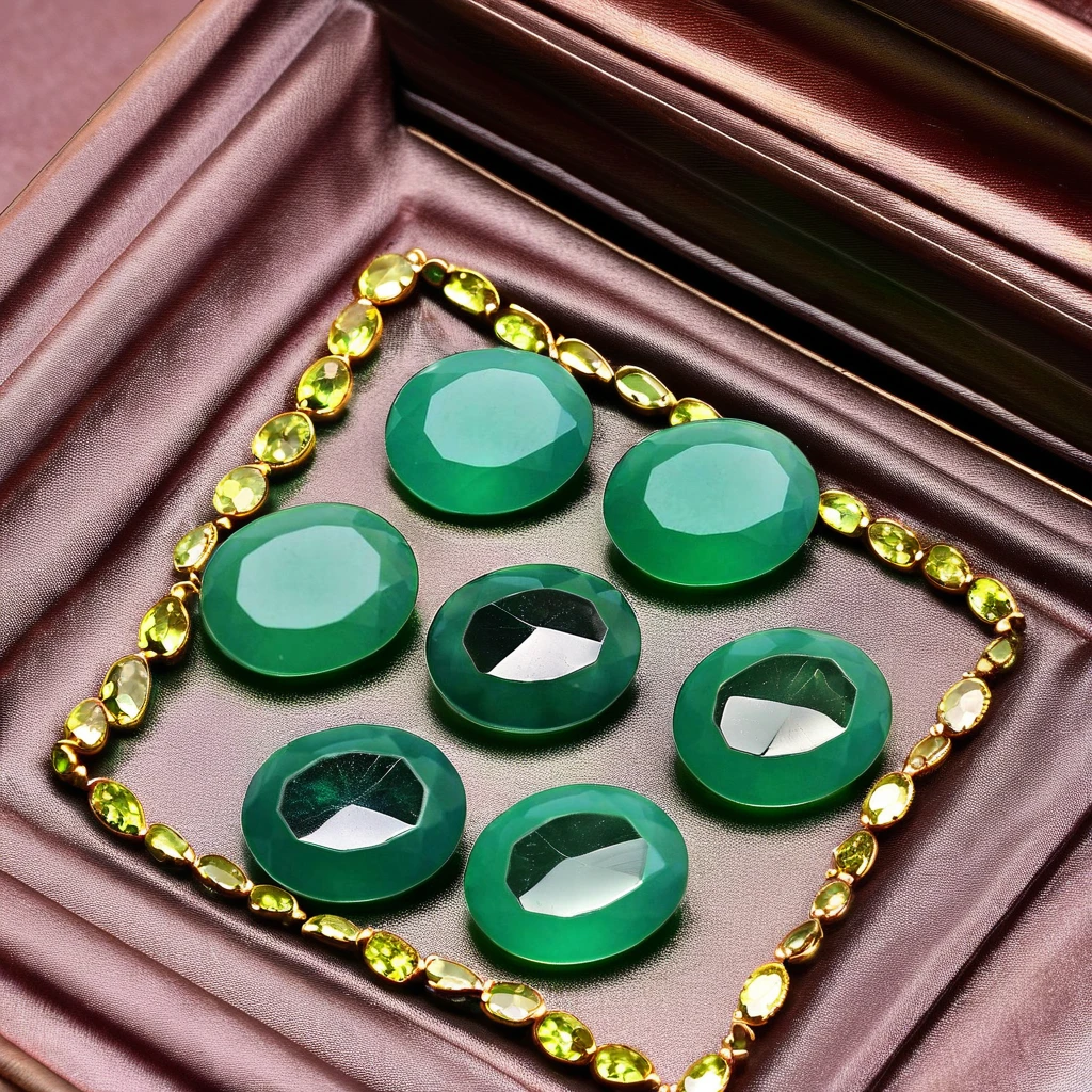 High Quality Emerald Green Star-Shaped Oval Mineral Gemstone Diamond and Crystal Heat Treated for Jewelry Low Price