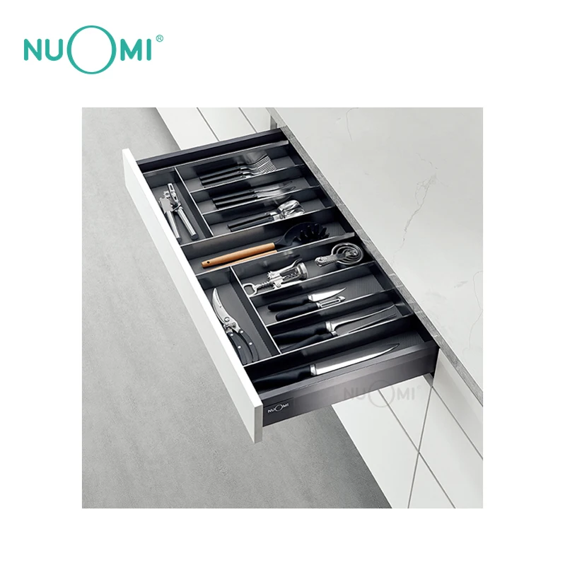 NUOMI OYA Series Cutlery Tray Kitchen cabinet Accessories Drawer Box Storage Desk Drawer Rail