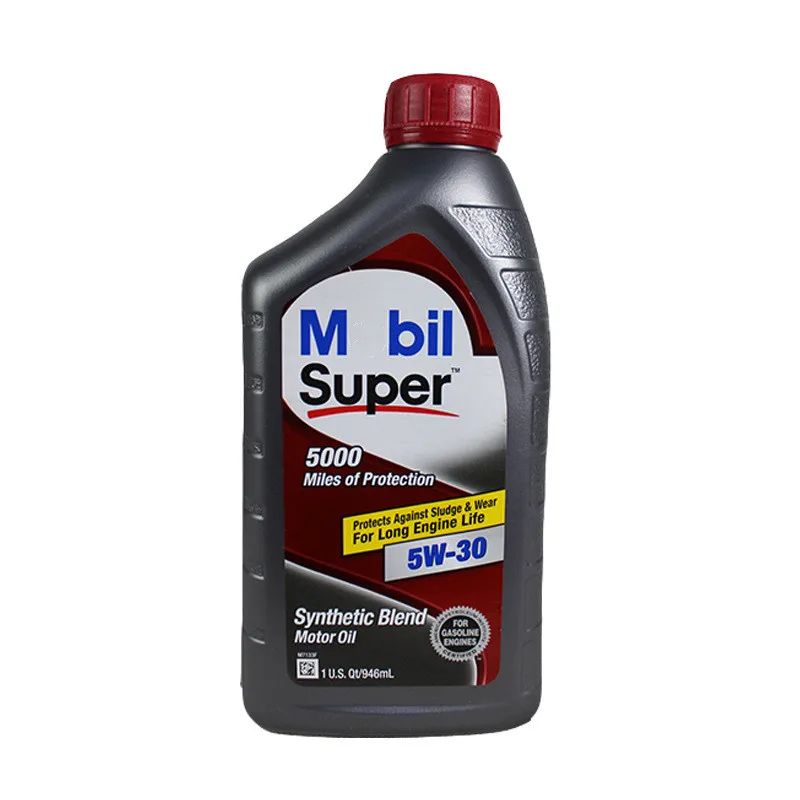 Mobil 5000 5W30 lubricating oil all in engine