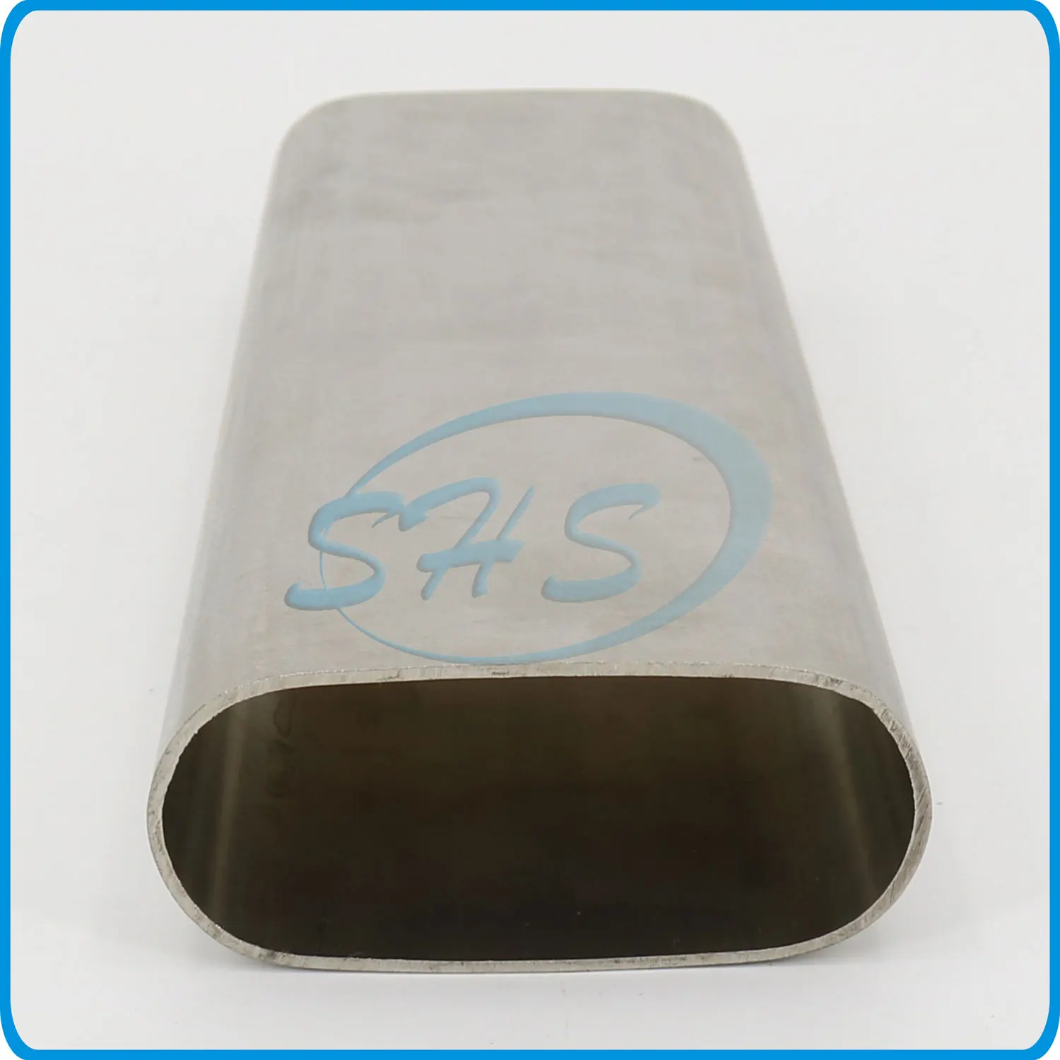 Tp 300s large size stainless steel oval pipe flat sided oval pipe with No.4 polishing for construction high-speed train station
