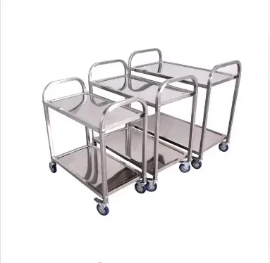 Hot Sale Stainless Steel 3-Tier Hotel Restaurant Service Cart Food Trolley Cart