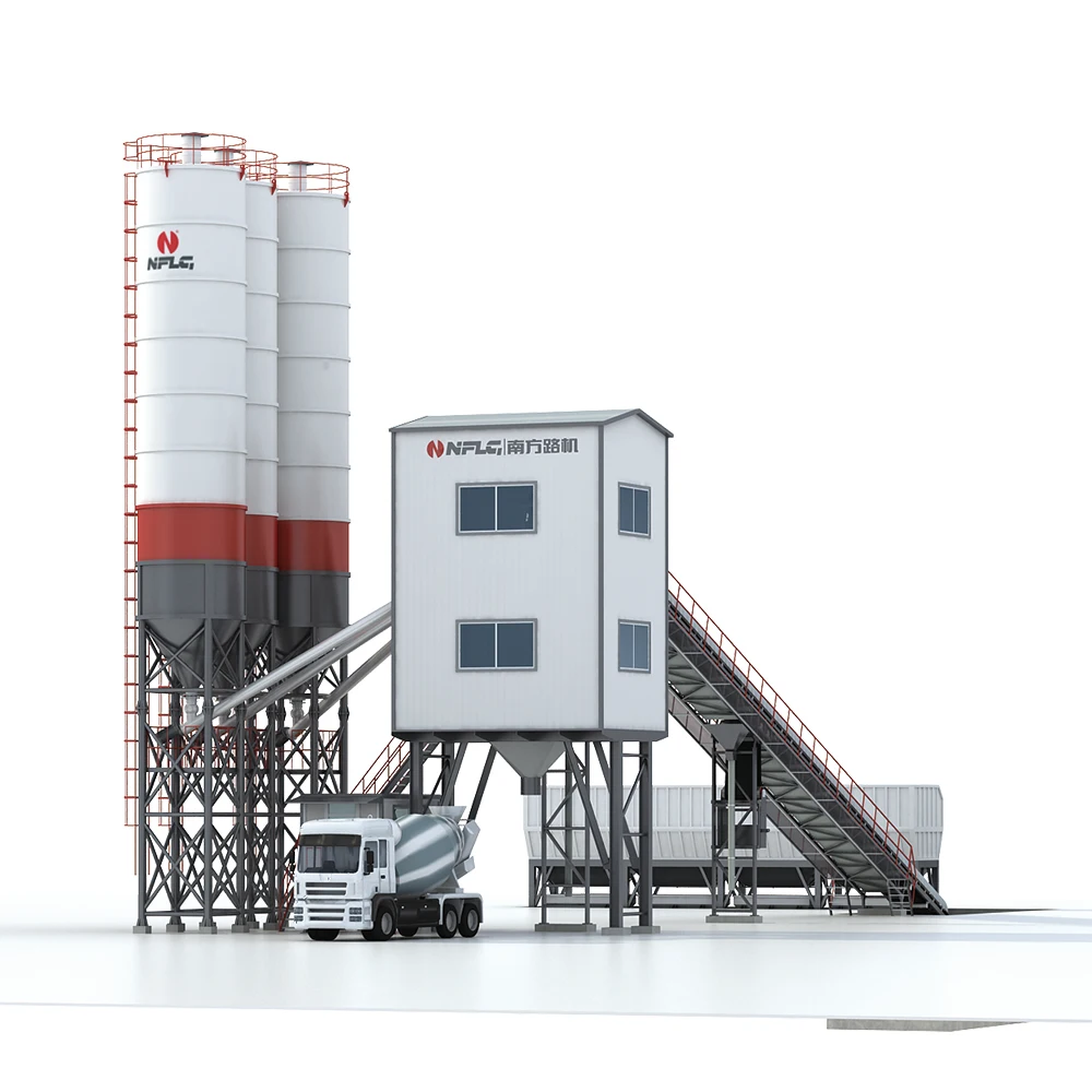 Construction company large capacity 120m3 ready mixed concrete batching plant price for manufacturing plants