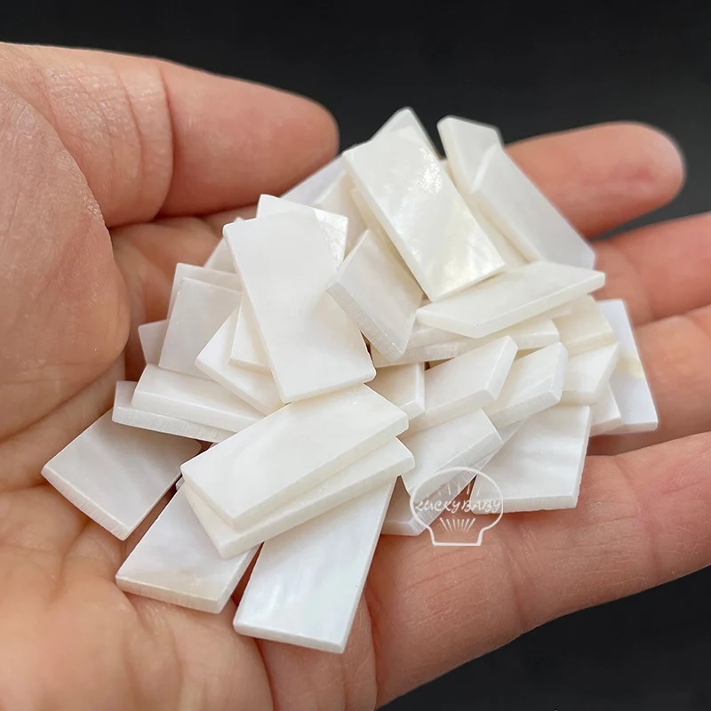 20mm*10mm*2mm natural Mother Of Pearl Blanks Creative DIY jewelry accessories  carved inlay decoration material