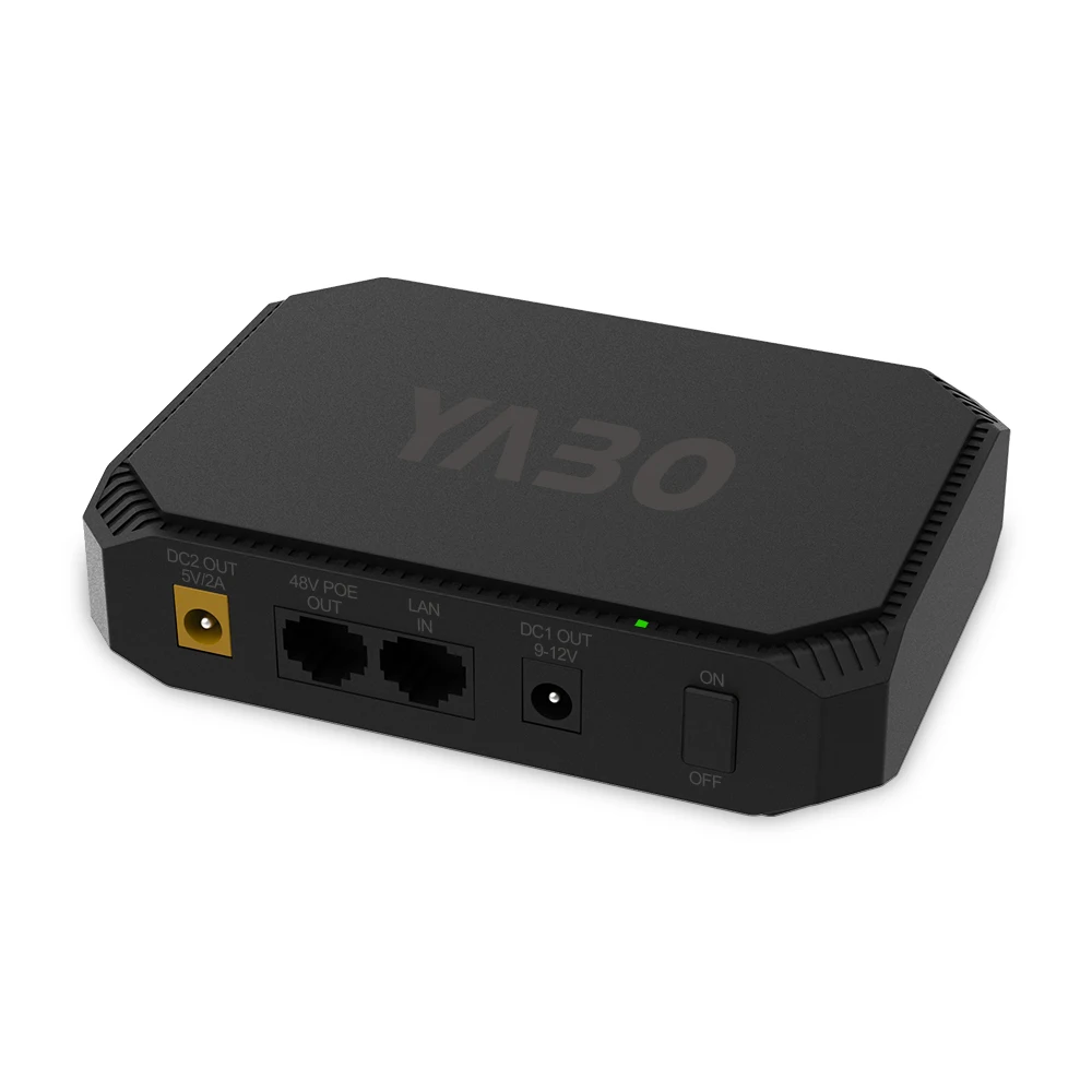 Mini UPS Battery Backup 10.8V 2600mAh Output DC 5V/2A and DC 9V/2A LAN Input Poe 48v 24v Battery for Wifi Router Phone Camera