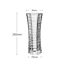 Hot Selling Wholesale Home Decorative Bohemia Crystal Tall Glass Vase