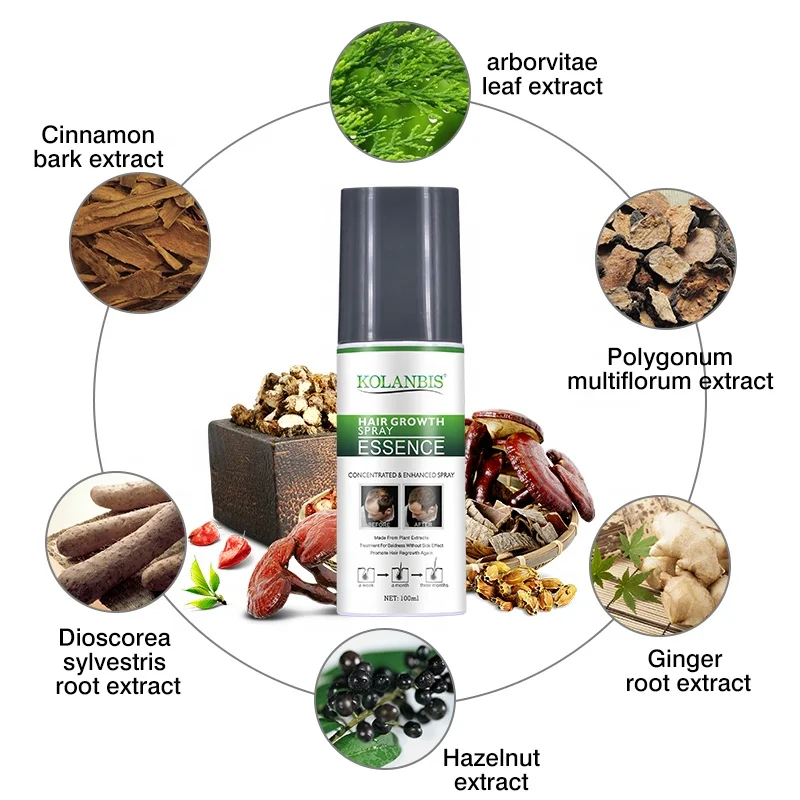 Травяной Растительный Экстракт KOLANBIS, сыворотка для роста волос для женщин и мужчин, ODM OEM