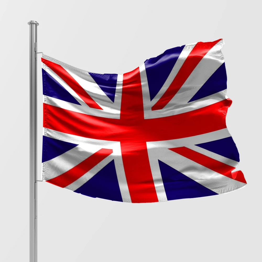 Polyester united kingdom silk screen printing uk flag union jack flag