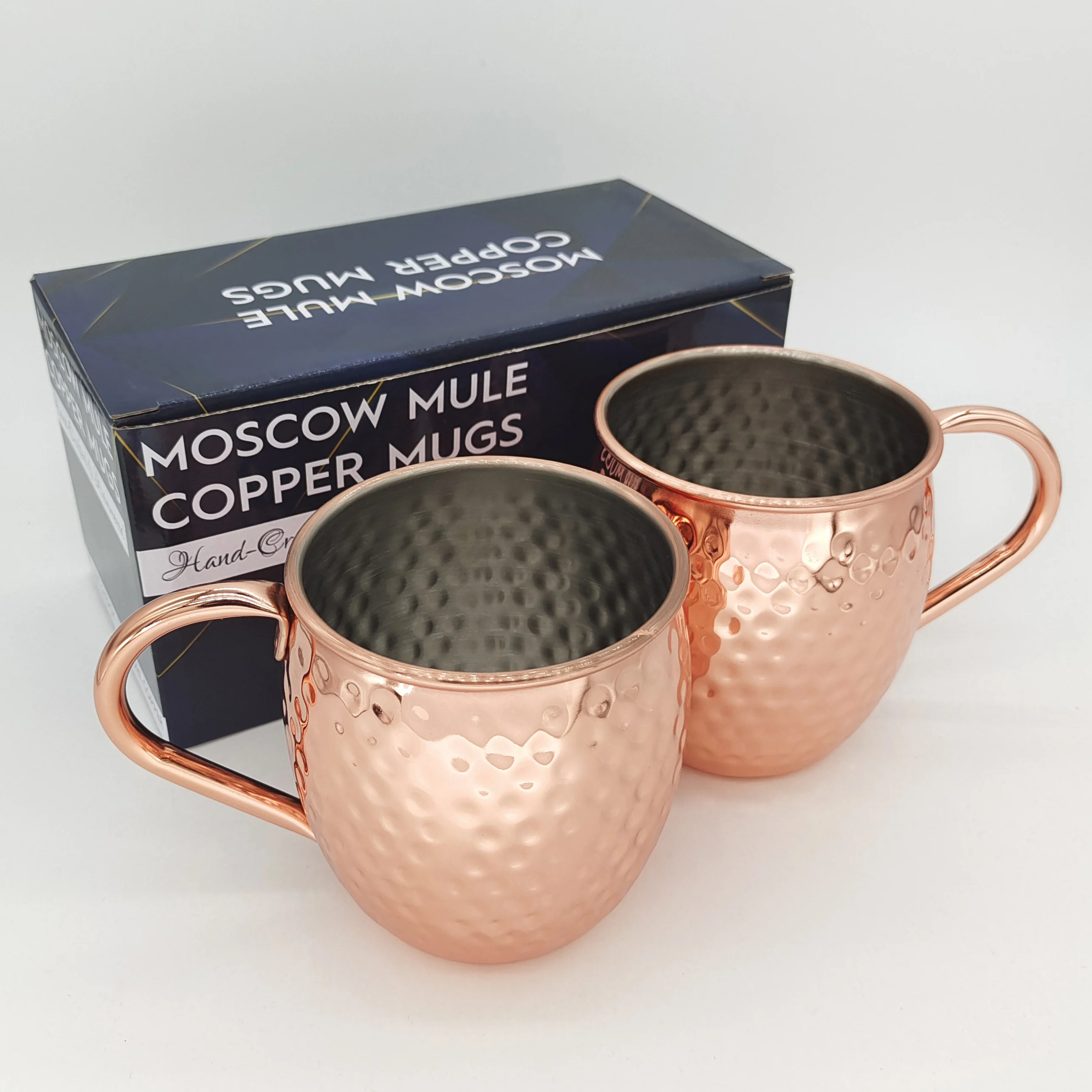 Wholesale Moscow Mule Copper Mug Sublimation Copper Plated Stainless Steel Mug Engraved Beer Drinking Mug
