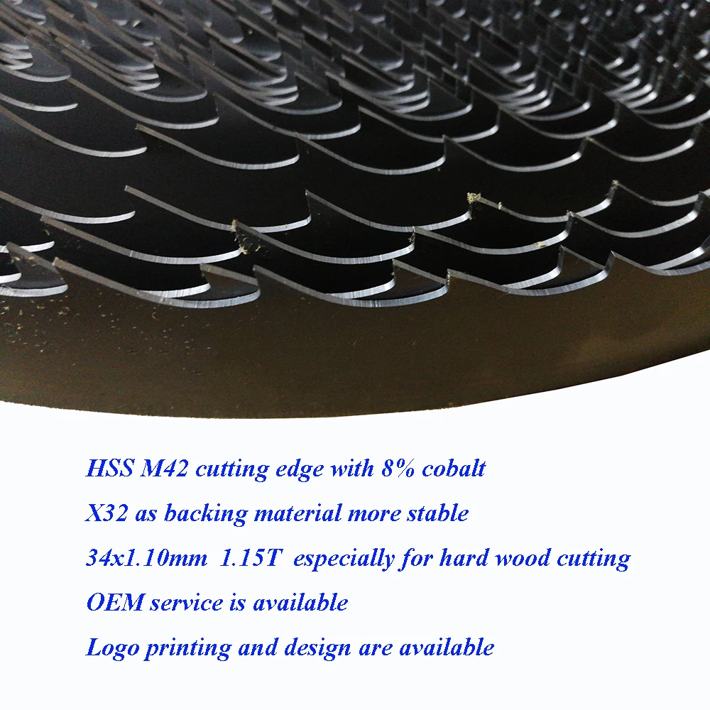 Bandsaw Mill Wood Cutting M42 Bi-metal Band Saw Blade
