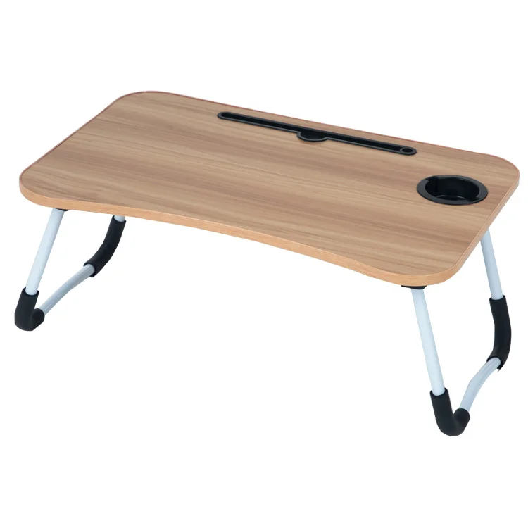 K&B cheap useful mini folding adjustable kid study laptop table computer desks notebook table bed table with high quality