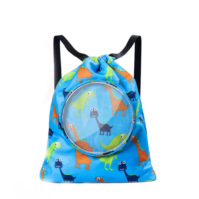Factory OEM Rpet polyester drawstring backpack bag custom artwork printing design nylon non-woven cotton