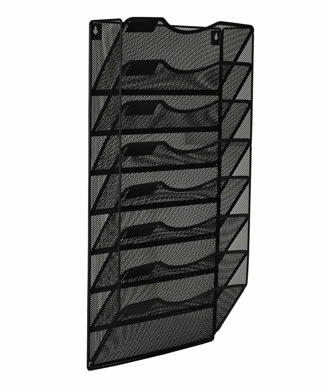 8  Tier Metal  Mesh Wall File Holder Hanging Organizer Magazine Rack for Office and Home