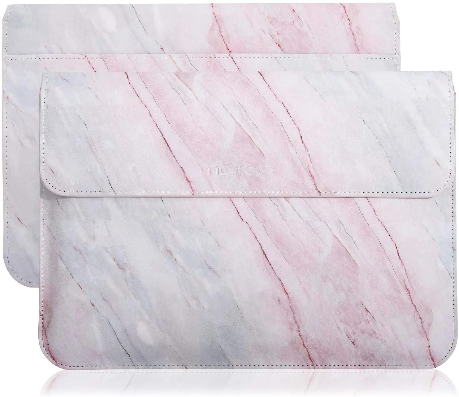 MoKo Laptop Sleeve Case Fits MacBook 12 Inch, Surface 3 10.8, Protective PU Bag with Document Pocket and Built-in Card slot