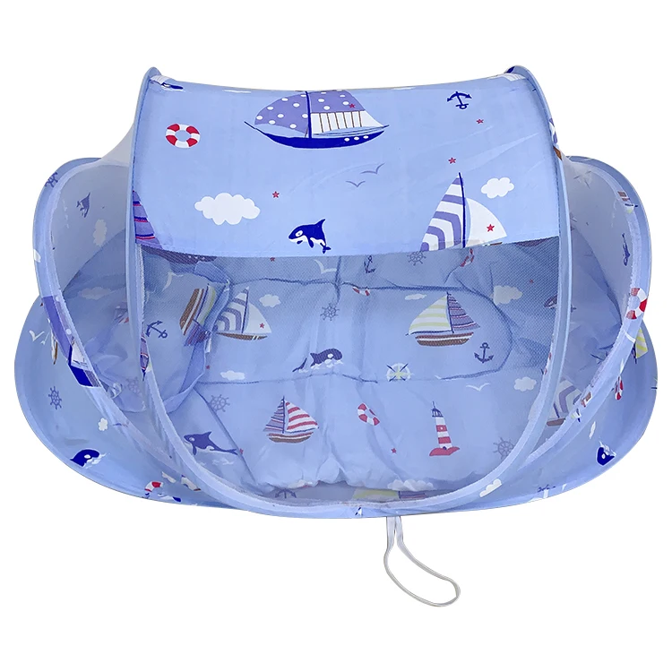 Blue color boy use  mosquito net safty quality