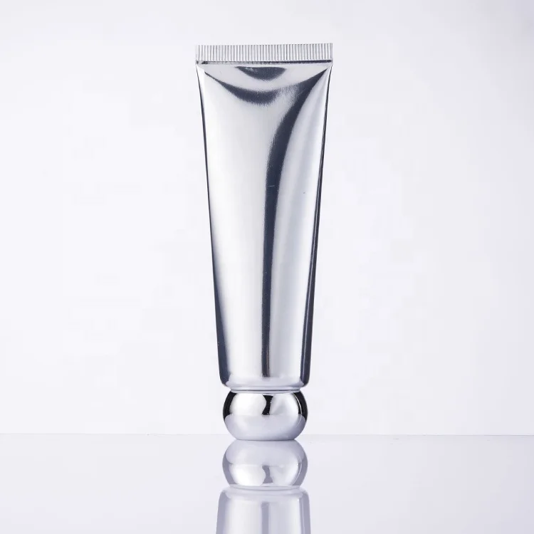 Luxury 50ml Fancy Stock Silver Skincare Cosmetic emballage de tube