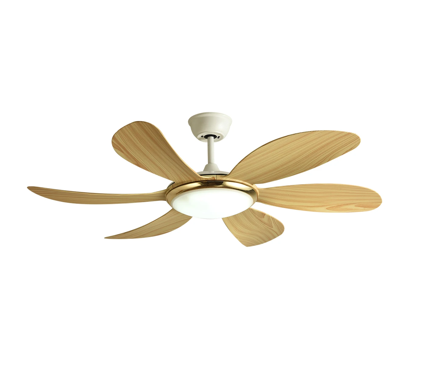 
White Modern Style Indoor sleek bedroom ceiling fan with light living room ceiling fan with light 110v 