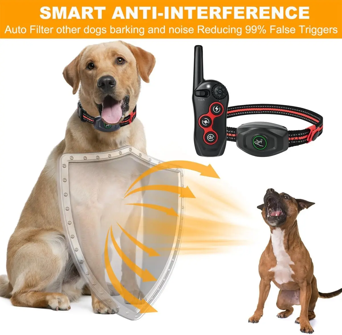 OEM & ODM waterproof electric shock training dog bark control collar with remote