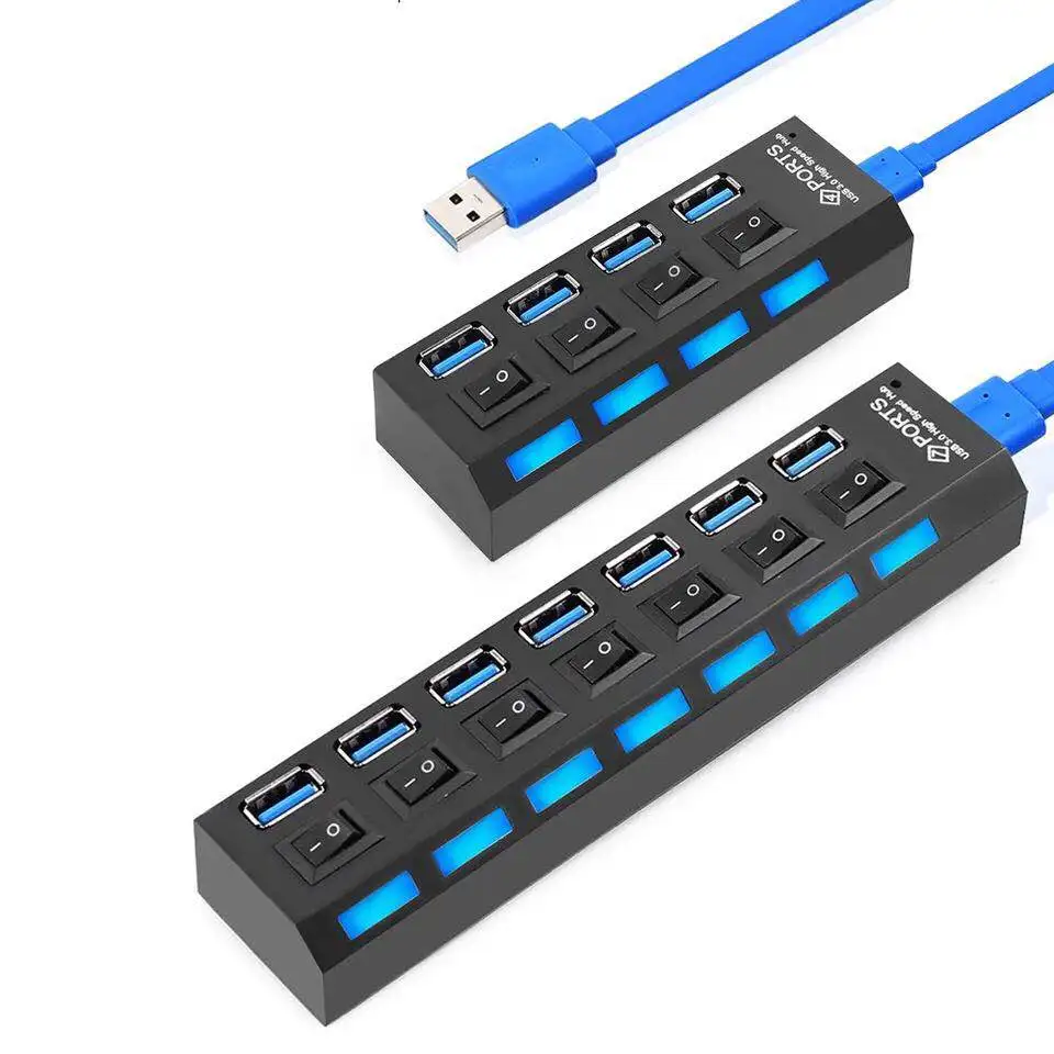 Top Selling Stock Compatible Window Android USB HUB 3.0 7 Port 4 Port USB 3.0 HUB OEM