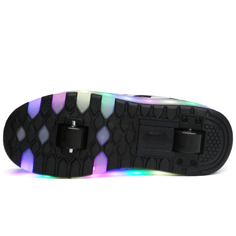 Usb Charge Light Wheel Roller Skate Shoes Toddler Fitness Exercise Drop Shipping