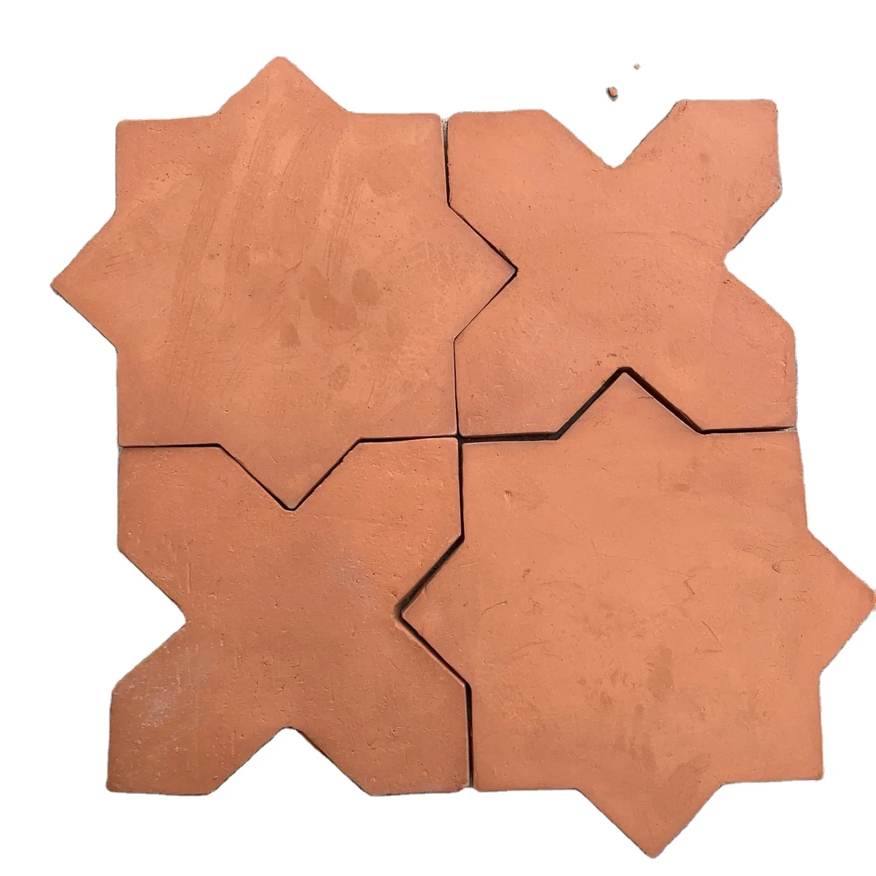 Best selling Ancient style antique earth kiln neutral ceramic red brick mosaic villa hotel background design special