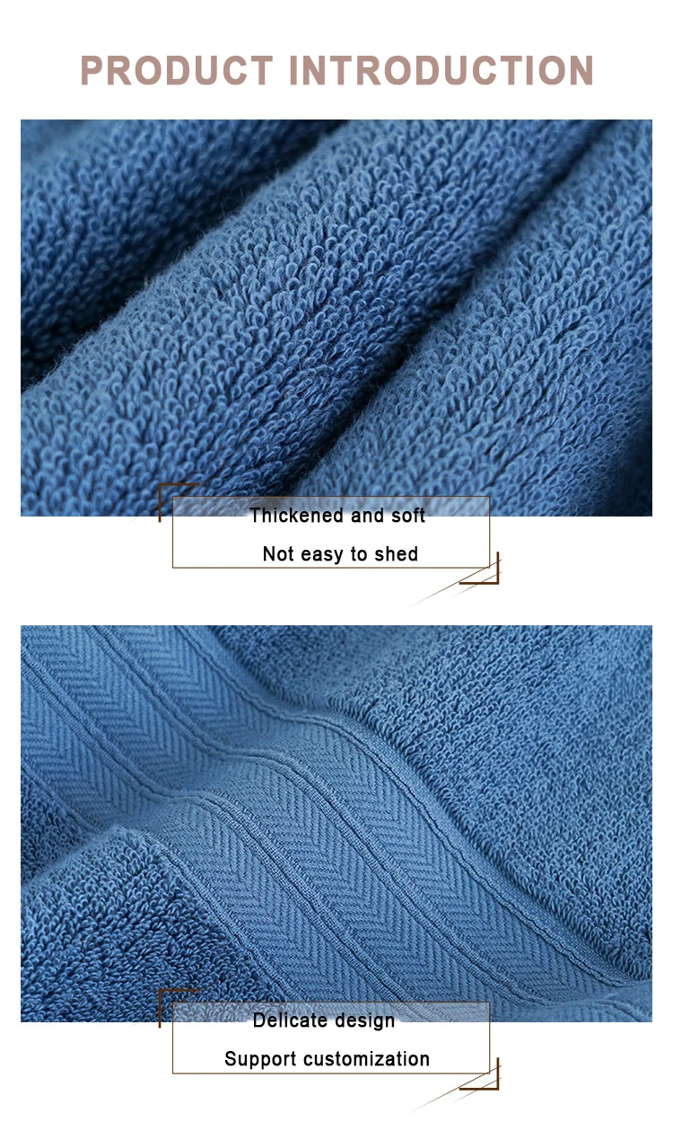 Embroidery Jacquard Custom 100% Cotton Bath Towels Set Home Beauty Salon Hotel Face Hand Bathroom Towel Set for Hotel