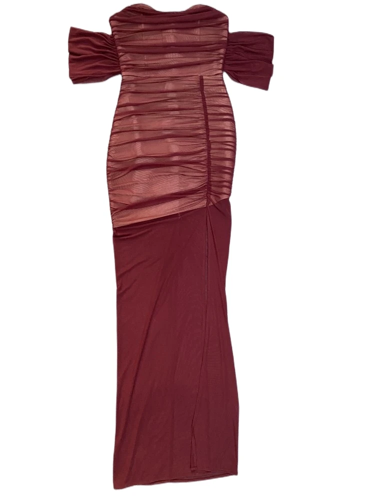 Hot Style Trailing Tail Off Shoulder Ruffles Dress Floor length Lady Party Dresses Evening Mermaid Dress
