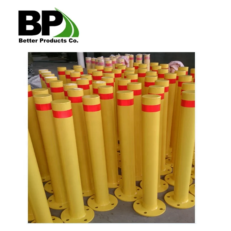9' Square 7 Gauge Steel Base Plate Spring Base Sign Post System with Galvanized or Powder Coated